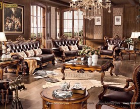 Гостиная Дакота С (Классика, Натуральная Кожа) каталог мебели